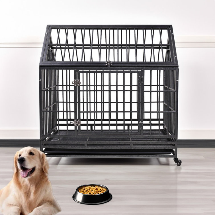 Large black 2024 dog cage